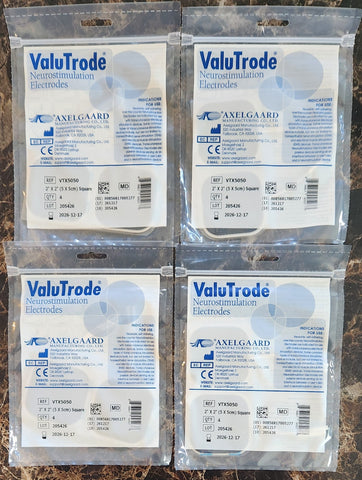 32 Axelgaard ValuTrode X Premium Electrodes for Compex Muscle Stimulator Empi