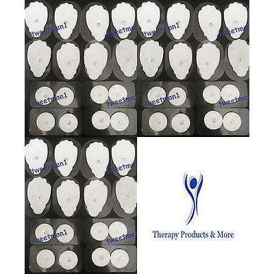 REPLACEMENT ELECTRODE PADS (24 LG + 24 SM) FOR ESTIM TENS DIGITAL MASSAGER