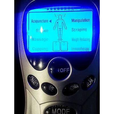 Louist Digital Therapy Machine, Electric Therapy Massage Electronic Pulse  Kit Dual-output 8 Modes with Electrode Pad (Massager+2Pairt Electrode Pad)  