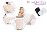 Wide Electrode Replacement Massage Pads 9x5 cm (10) for Therapy TENS Massager
