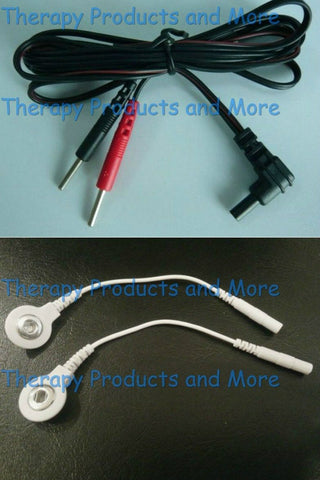 Replacement Electrode Cables Wires for LG TEC Elite -Use Snap OR Pin Pads!